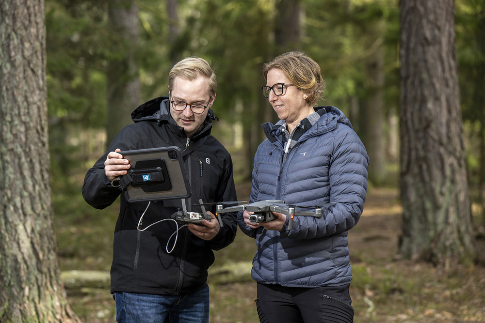 Jacob Hjalmarsson, vice VD, och Erica Dahlberg, säljchef, på Arboair. Foto: Örjan Karlsson